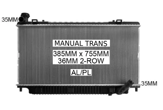 RADIATOR -VE V8 MANUAL 06-8/11