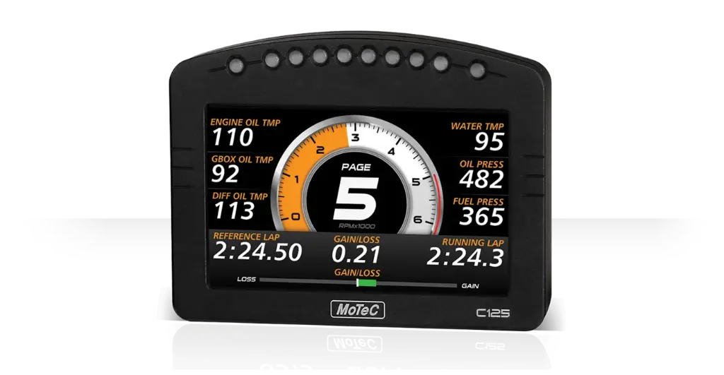 MOTEC C125 DASH DISPLAY (ENABLED)