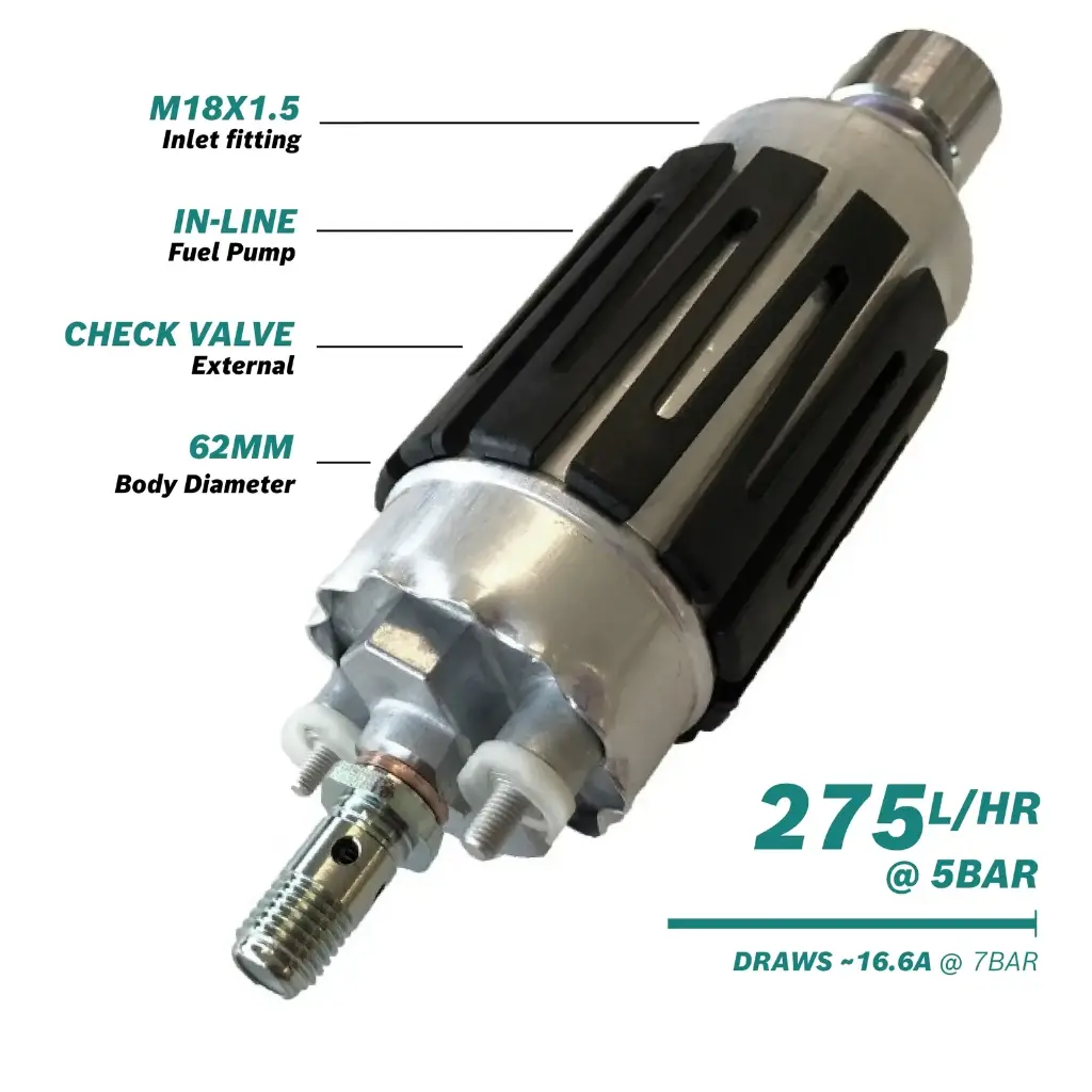 BOSCH MOTORSPORT IN-LINE FUEL PUMP >275 L/H @ 5 BAR (044)