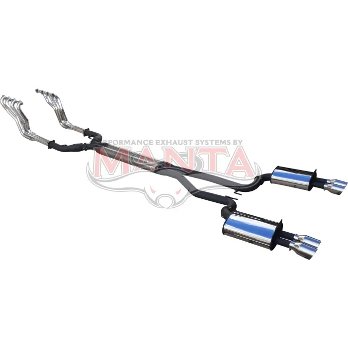 MANTA DPE - VE VF V8 SEDAN WAGON DUAL 3" EXHAUST. 3.5" TIPS - CERAMIC COATED 1 7/8 HEADERS. 