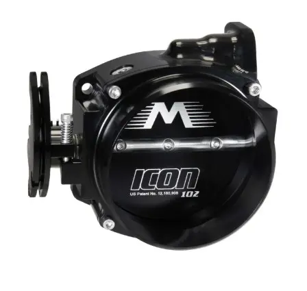 [10-140BLK] MOTION RACEWORKS ICON 102/105MM LS CABLE DRIVE THROTTLE BODY BLACK